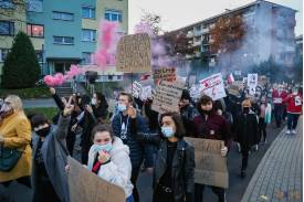 Strajk kobiet w Skoczowie (środa)