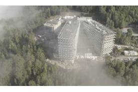 Nowych hotel w Wiśle (zdjęcie z czasu budowy) fot. faceboook
