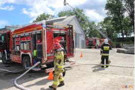 Akcja strażaków - ćwiczenia