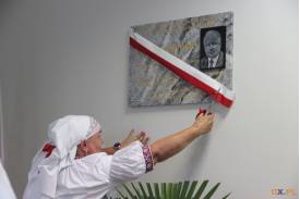 Odsłonięcie tablicy Lecha Kaczyńskiego