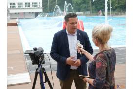 Otwarcie basenu w Wiśle - konferencja prasowa