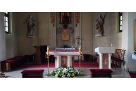 Nowy ołtarz w kościele  Imienia Najświętszej Marii Panny w Cieszynie Bobrku 