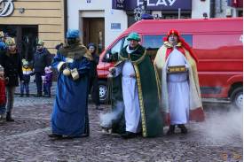 Orszak 3 Króli na Rynku w Skoczowie