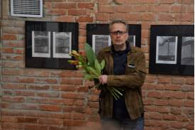  Wernisaż wystawy Adama Sikory zatytułowanej "Fałda" w Galerii Ceglanej Domu Narodowego