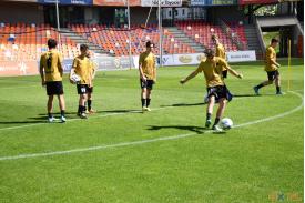 Trening z drużyną Podbeskidzia Bielsko - Biała