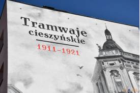 Wernisaż muralu ,, Tramwaje Cieszyńskie ''