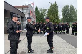 Zakończenie szkolenia strażaka ratownika OSP / Fot. KP PSP Cieszyn 