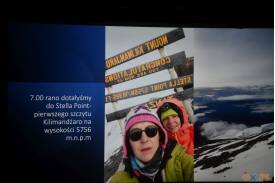 Prelekcja ,, Kilimandżaro "  Karoliny Fojcik - Pustelnik 