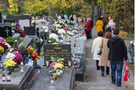 Cmentarz w Skoczowie 1 listopada
