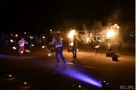 Światełko do nieba - pokaz ognia ,, Gatsby Show '' w Skoczowie