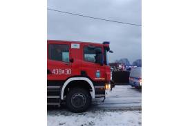 Pożar gasiło 25 strażaków fot. OSP Skoczów