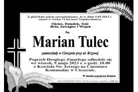 Zmarł  śp. Marian Tulec  