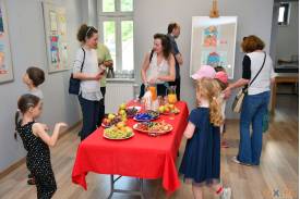 Wernisaż wystawy prac plastycznych dzieci w Muzeum Drukarstwa w Cieszynie