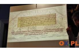 Prelekcja Jana Pawła Borowskiego na temat najstarszej mapy Księstwa Cieszyńskiego, fot. Natasza Gorzołka