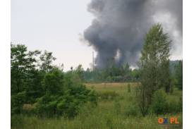 Pożar w starej lokomotywowni w Kaczycach 24.06.23 (foto i wideo)