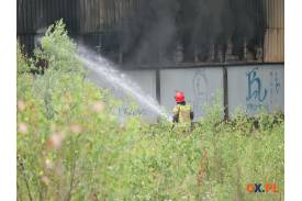 Pożar w starej lokomotywowni w Kaczycach 24.06.23 (foto i wideo)