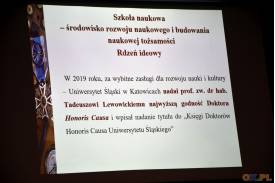 Wykład plenarny: "Dokonania Cieszyńskiego Społecznego Zespołu Badań Kultury i Oświaty Pogranicza" na cieszyńskim UTW