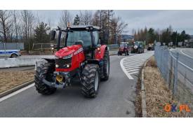 Strajk Rolników na przejściu granicznym w Boguszowicach