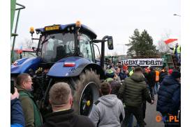 Strajk Rolników na przejściu granicznym w Boguszowicach