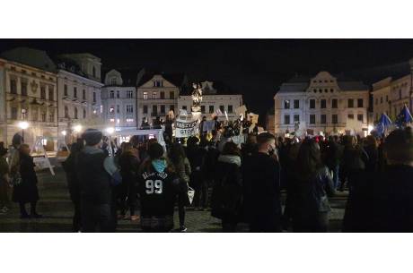 Ostatnim protestem na cieszyńskim Rynku był protest kobiet fot. JŚ/OX.PL