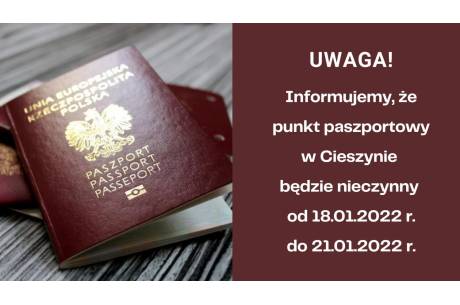 Biuro paszportowe nie będzie czynne!