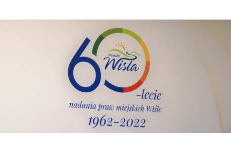 Logo jubileuszu 60-lecia nadania praw miejskich w Wiśle. Fot. KR/Ox.pl