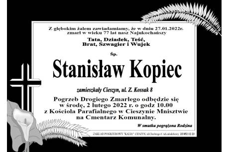 Zmarł Śp. Stanisław Kopiec 