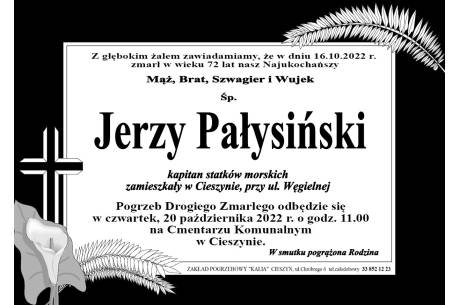 Zmarł śp. Jerzy Pałysiński 