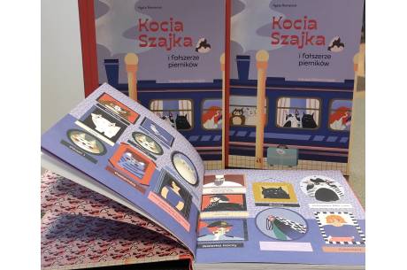 Książka "Kocia Szajka i fałszerze pierników" Agaty Romaniuk, fot. Natasza Gorzołka