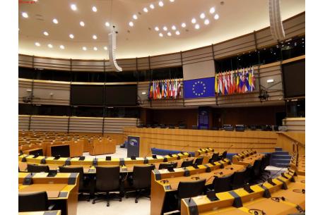 Sala plenarna Parlamentu Europejskiego w Brukseli. fot. KR/Ox.pl