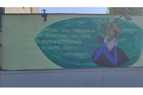 Mural Kronholda w Cieszynie, fot. Natasza Gorzołka 