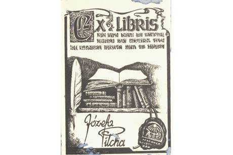 Exlibris Józefa Pilcha, fot. Książnica Cieszyńska/FB