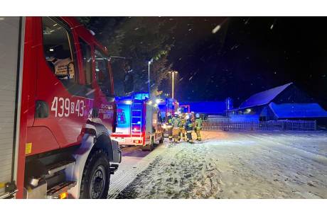 Do akcji wezwano strażaków w poniedziałek nad ranem fot. OSP MNICH