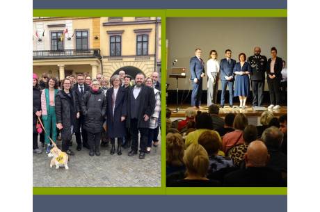 Komitet Wyborczy Wyborców "Siła" (z lewej) i Komitet Wyborczy Cieszyński Ruch Społeczny (z prawej), fot. materiały promocyjne komitetów na Facebooku