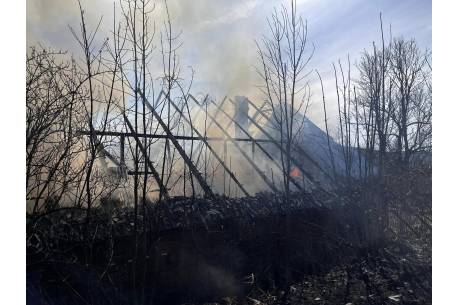 Pożar w Jaworzynce, fot. FB/Ochotnicza Straż Pożarna Koniaków Centrum