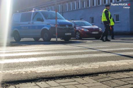 Celem akcji policjantów jest bezpieczeństwo na drodze.  Fot: KPP w Cieszynie