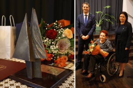 Hanna Greń nagrodzona Trzema Smrekami, fot. UM Wisła