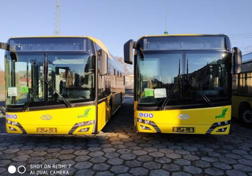 Dwa nowe cieszyńskie autobusy fot. UM CIESZYN