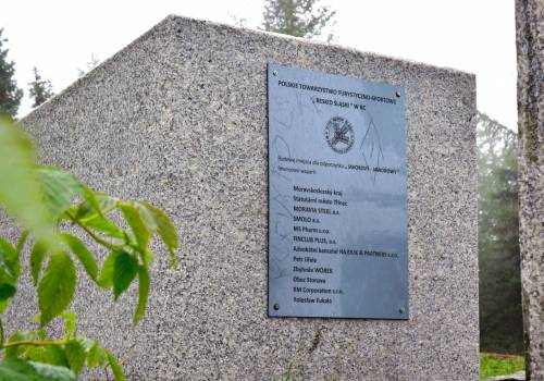 Pomnik z uszkodzoną tablicą. Fot. Łukasz Klimaniec/https://glos.live/