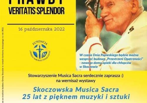 Plakat wystawy "Skoczowska Musica Sacra"