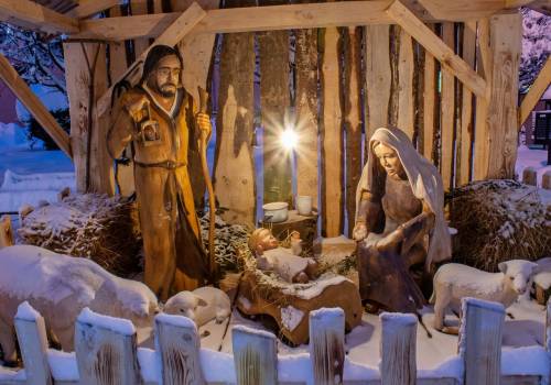 Szopka bożonarodzeniowa w Goleszowie, autorstwa Adama Adamczyka / fot. UG 