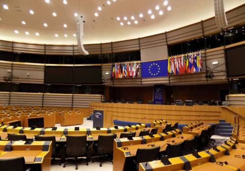 Sala plenarna Parlamentu Europejskiego w Brukseli. fot. KR/Ox.pl