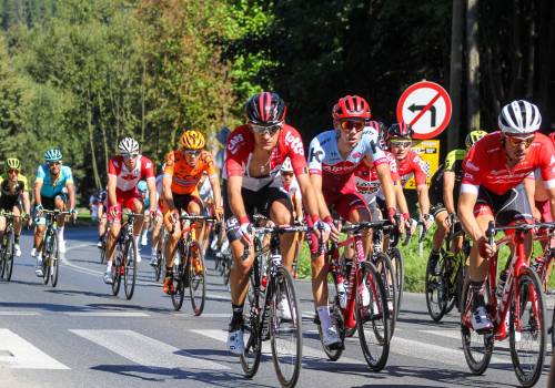 Zdjęcie z Tour de Pologne 2018, którego czwarty etap organizowany był w naszym regionie. Fot. Bartłomiej Kukucz / Ox.pl