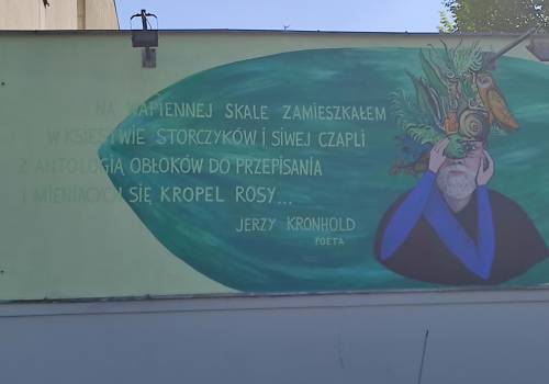 Mural Kronholda w Cieszynie, fot. Natasza Gorzołka 