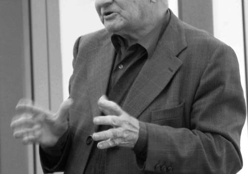 Śp. Roman Sękowski podczas konferencji „Wspólne źródła” zorganizowanej w Książnicy Cieszyńskiej w lipcu 2007 r., fot. Książnica Cieszyńska/FB
