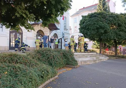 Strażacy w trakcie ćwiczeń, fot.: OSP Cieszyn