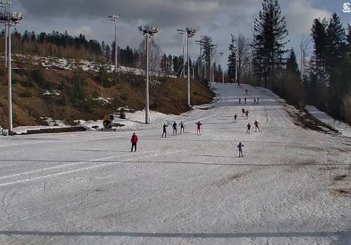Trasy narciarskie na Kubalonce dnia 29.12.2024, zdjęcie z kamery: https://istebna-kubalonka-trasa.webcamera.pl/