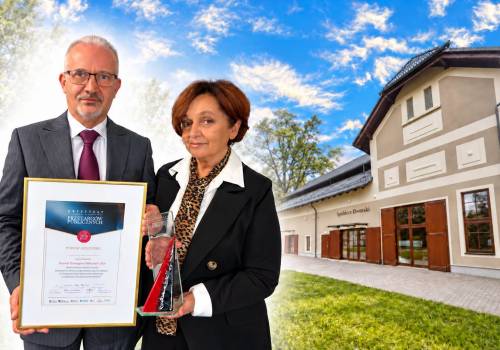 Powiat Cieszyński otrzymał Kryształ Przetargów Publicznych 2026 za rewitalizację zabytkowego spichlerza w Górkach Wielkich, fot.Janina Żagan Starosta Cieszyńska/FB