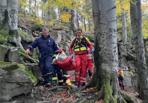 Groźny upadek 11-latki w rejonie Girowej, fot. www.zzsmsk.cz