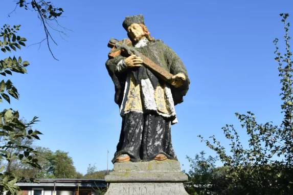 Figura św. Jana Nepomucena w Bażanowicach, fot. UG Goleszów
